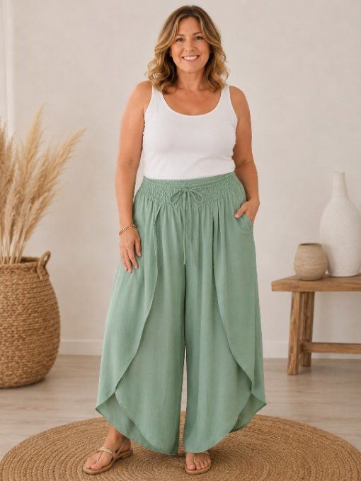 Pantalon portefeuillle ANAÏS vert