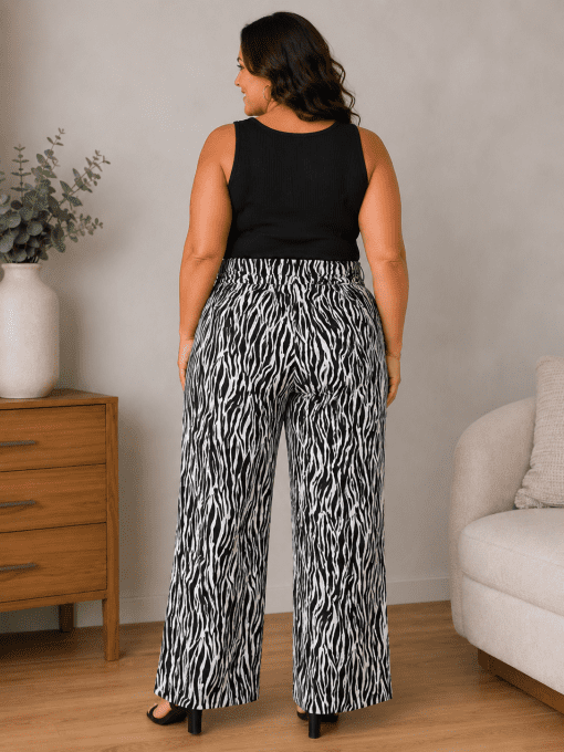 Pantalon léger et fluide Zèbre SOFIA