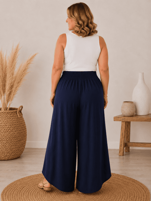 Pantalon portefeuille ANAÏS bleu marine