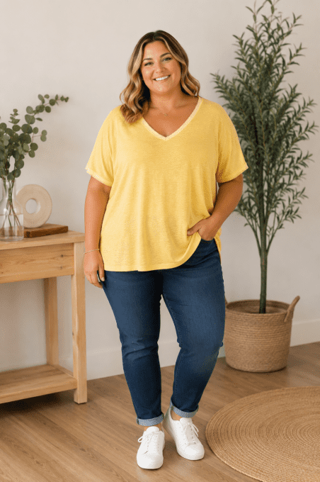 T-shirt ANNA jaune
