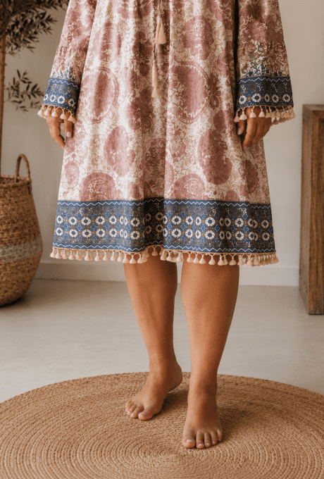 Robe bohème Anastasia rose
