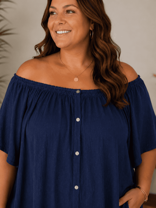 Haut AMELIE bleu marine