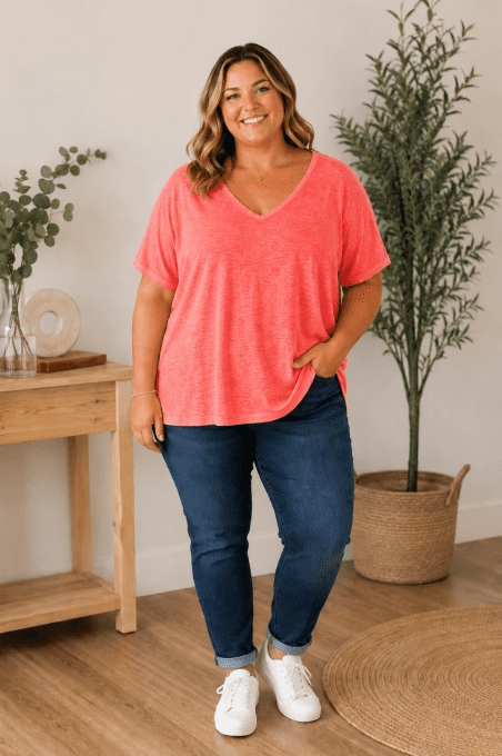 T-shirt ANNA corail
