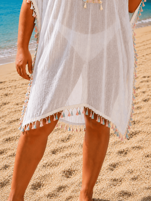 Robe de plage MOANA blanche
