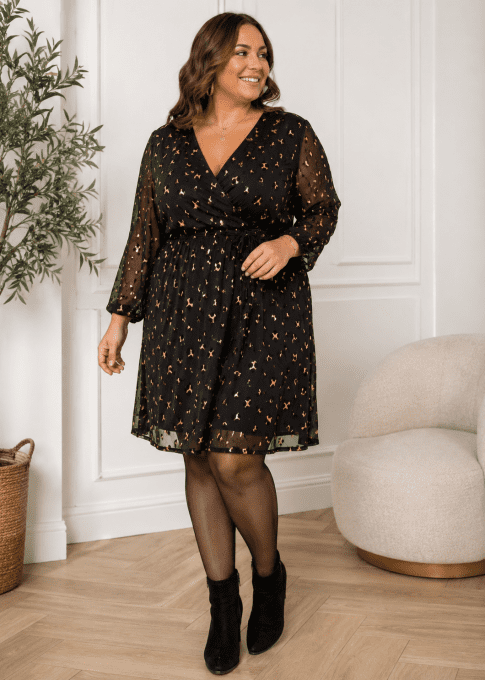 Robe noir et or LOLA