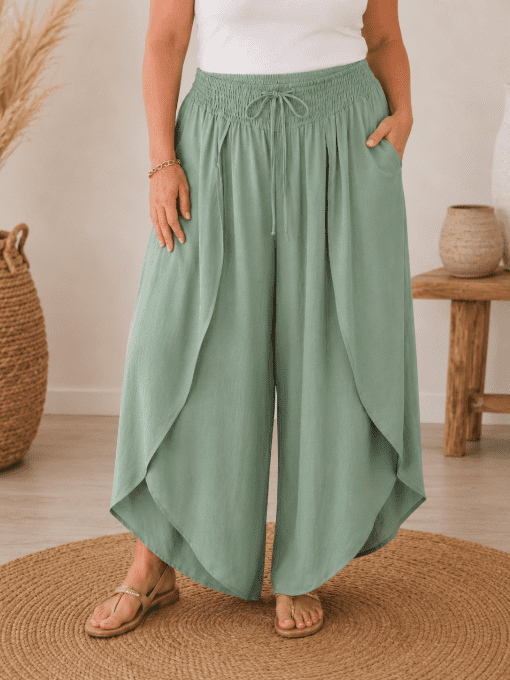 Pantalon portefeuillle ANAÏS vert
