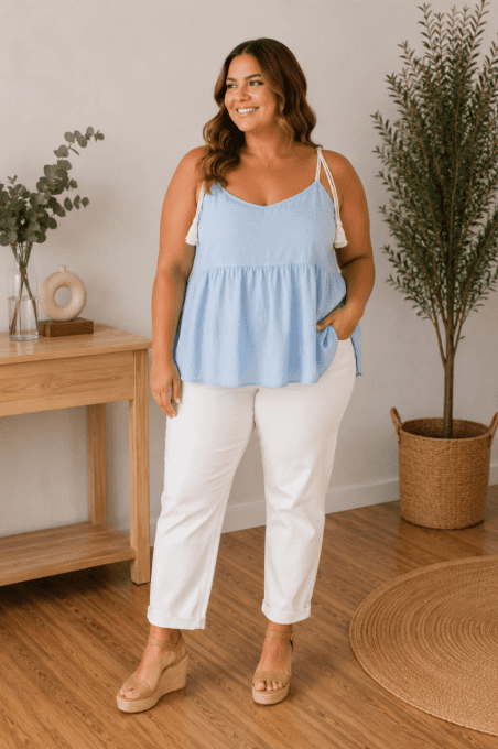 Débardeur TANIA bleu