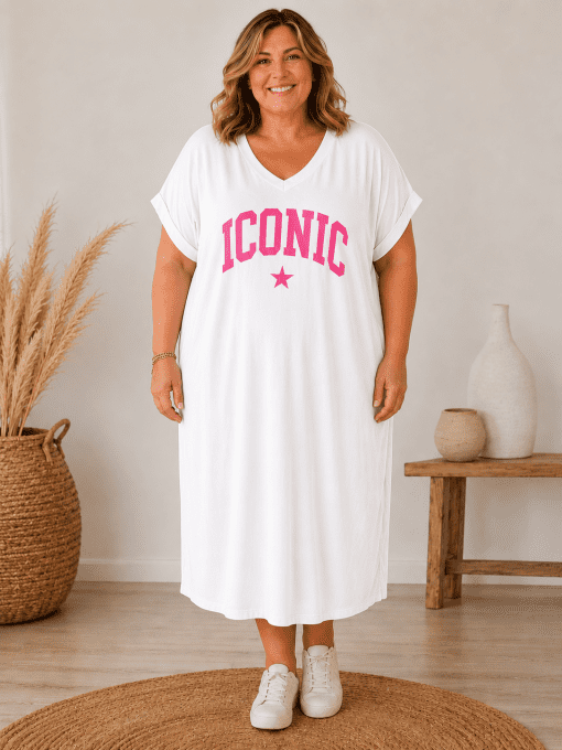 ROBE ICONIC couleur blanche