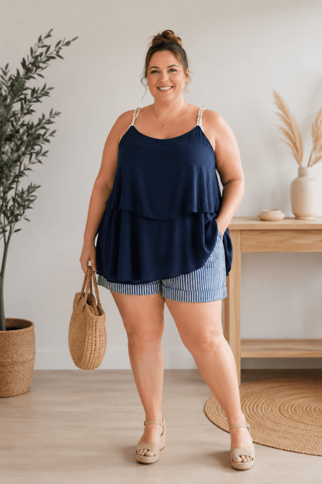 Débardeur MARIA bleu marine