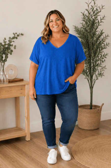 T-shirt ANNA bleu